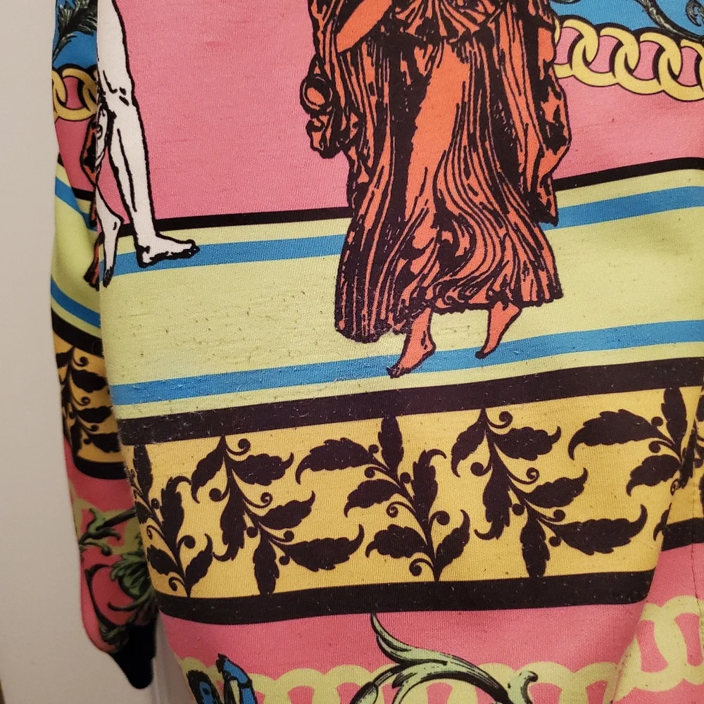 Topman Colorful Graphic Zip-Up Sweater - Picture 6 of 6